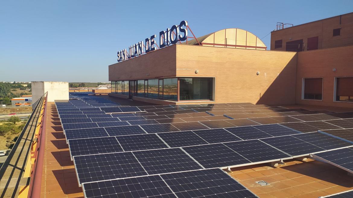 Placas solares Hospital San Juan de Dios Aljarafe